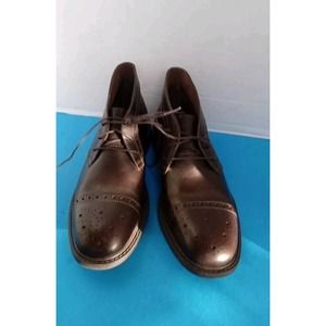 Leather‎ Chukka Boots Wingtip Ankle Dress Casual Shoes